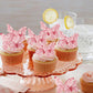 40Pcs Edible Butterflies For Cake Decorating - Vivid Butterfly Cupcake Toppers For Wedding, Anniversary, Birthday Parties - Pink