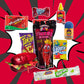 Tigers Blood Pickle Kit With Mexican Candy (Dulces Mexicano) Gift Pouch With Takis, Fruit By The Foot, Fruit Roll-Up, Lucas Wate