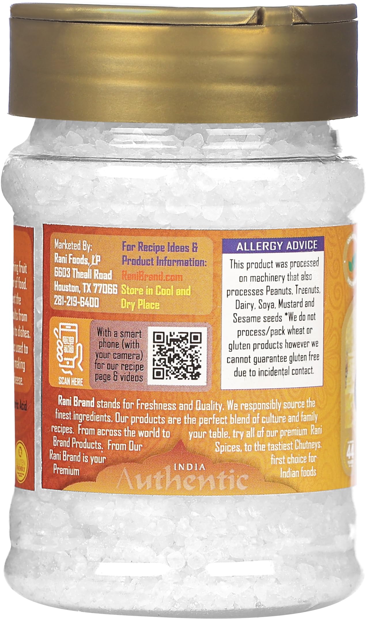 Rani Citric Acid Powder, Food Grade, 5oz PET Jar - Ideal for Cooking & Cleaning, Gluten Friendly, Indian Origin