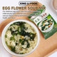 Egg Flower Soup Mix, Vegetable Mix Soup with 4 Flavors (Laver, Spinach, Mushroom, Tomato), 0.3 Ounce (20 Pack)