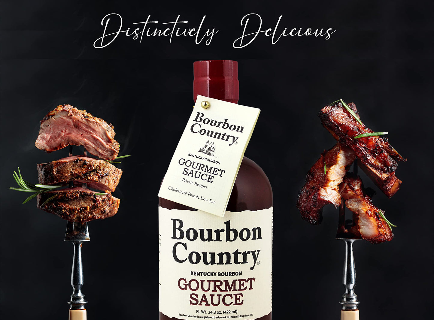 spirit-inspired flavor Country Gourmet Sauce Marinade & Cooking Sauce 14.3 Oz. - Perfect for Fish & Steak, Nappe Consistency