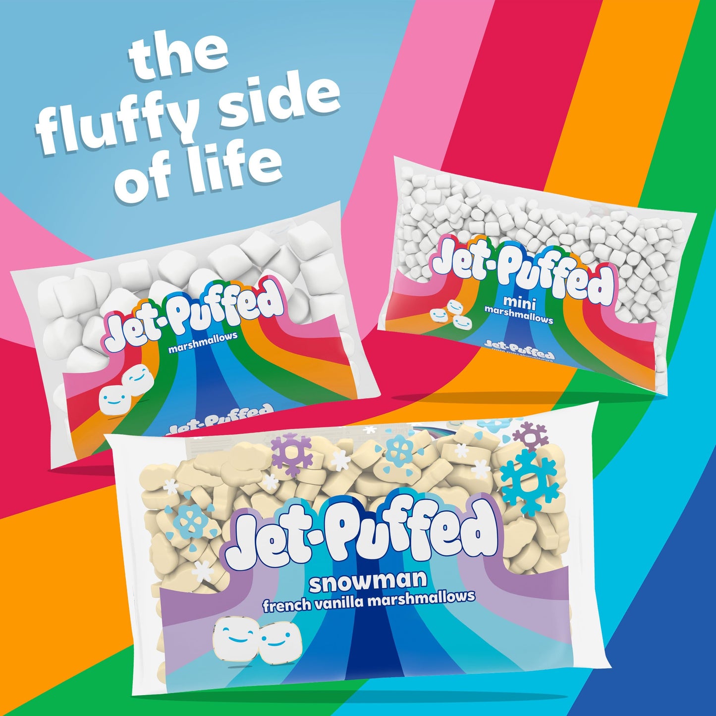 Jet-Puffed Marshmallows Snowman, 8 oz Bag