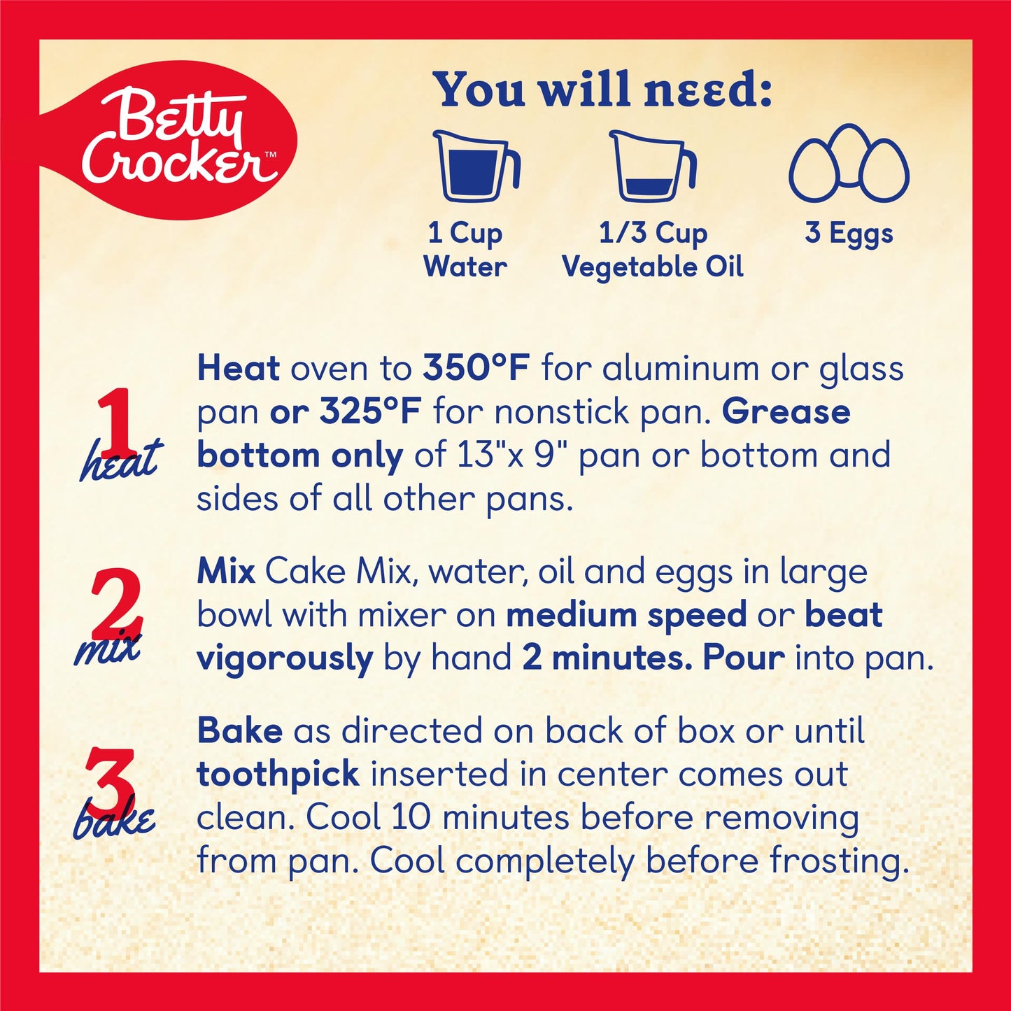 Betty Crocker Favorites Super Moist Vanilla Flavored Cake Mix, 13.25 oz