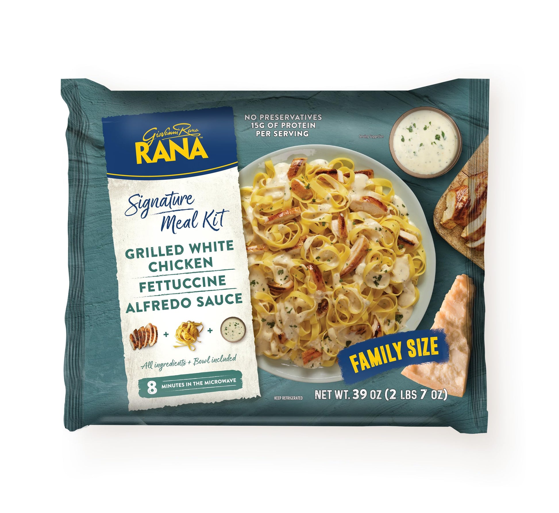 Rana Signature Meal Kit Grilled White Chicken Fettuccine with Alfredo Sauce 39 oz