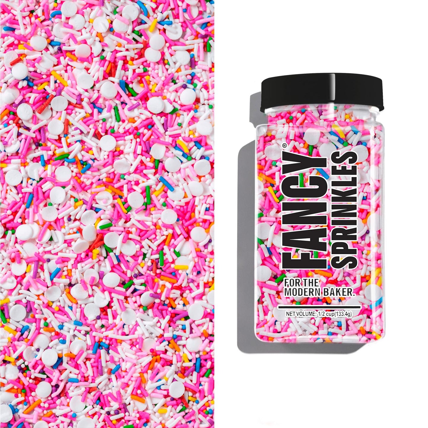 Fancy Sprinkles Animal Crackers Sprinkles, Real Sugar, For Ice Cream, Cookies, Cakes, Cupcakes, Dessert Decorating, Pink & Rainb