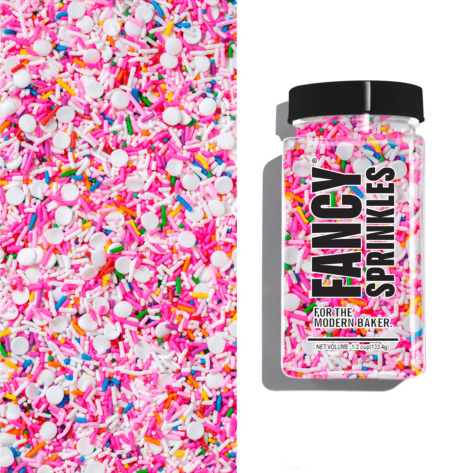 Fancy Sprinkles Animal Crackers Sprinkles, Real Sugar, For Ice Cream, Cookies, Cakes, Cupcakes, Dessert Decorating, Pink & Rainb