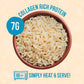 A Dozen Cousins Rice Cooked in Bone Broth Microwaveable Rice Packets | 7g Protein | Contains Collagen (Sea Salt, 8 Pack)