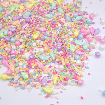 Sentovac Summer Sprinkles For Decorating | Edible Cake Cupcake Ice Cream Sprinkles 1 Bottle 3.35Oz/ 95G | Edible Cake Decoration