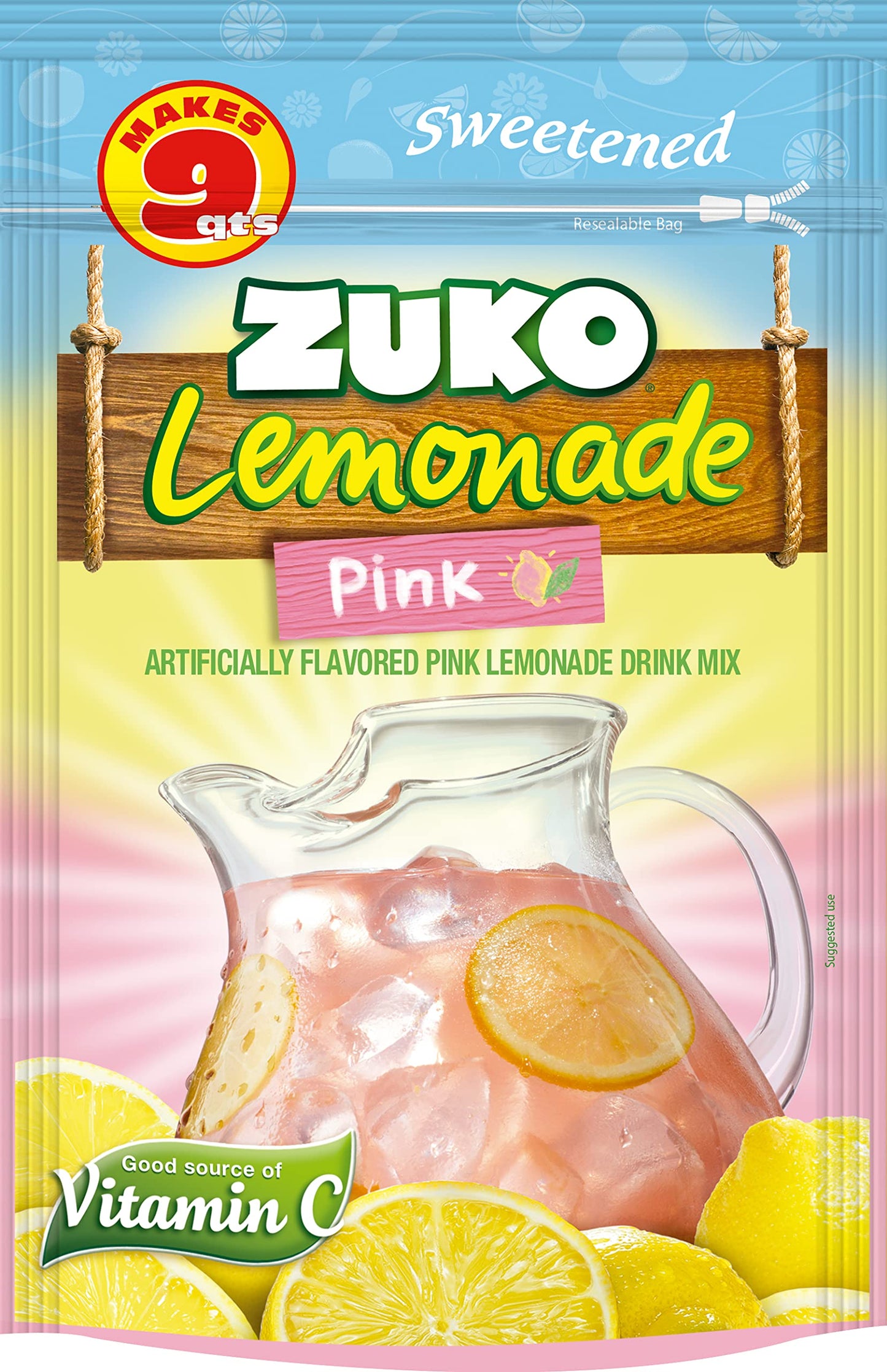 Zuko Pink Lemonade Family Pack 14.1Oz Pack Of 6