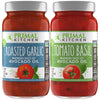 Primal Kitchen Tomato Pasta Sauce 2-Pack, No Added Sugar, Includes 1 Tomato Basil And 1 Roasted Garlic Marinara Sauce