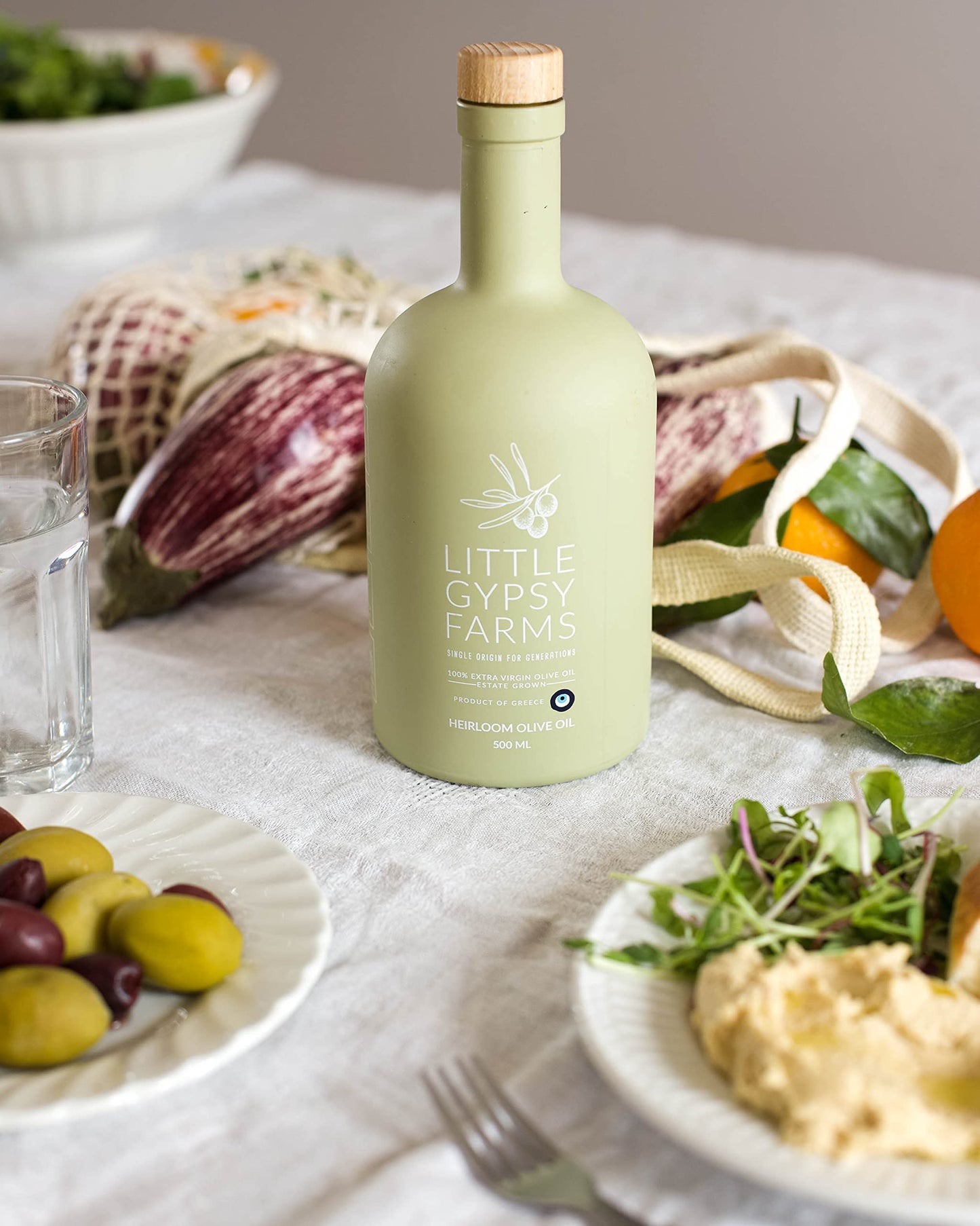 Heirloom EVOO | Little Gypsy Farms ?? Estate Grown Greek Extra Virgin Olive Oil | Healthiest Olive Variety | 5X Polyphenols - Hi