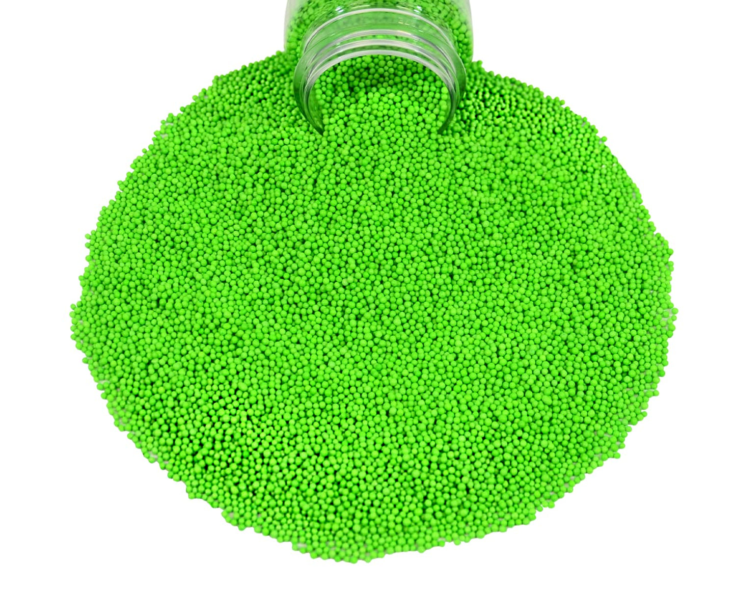 Mystic Sprinkles Solid Color Nonpareils 3.8Oz Bottle (Luscious Lime Green)