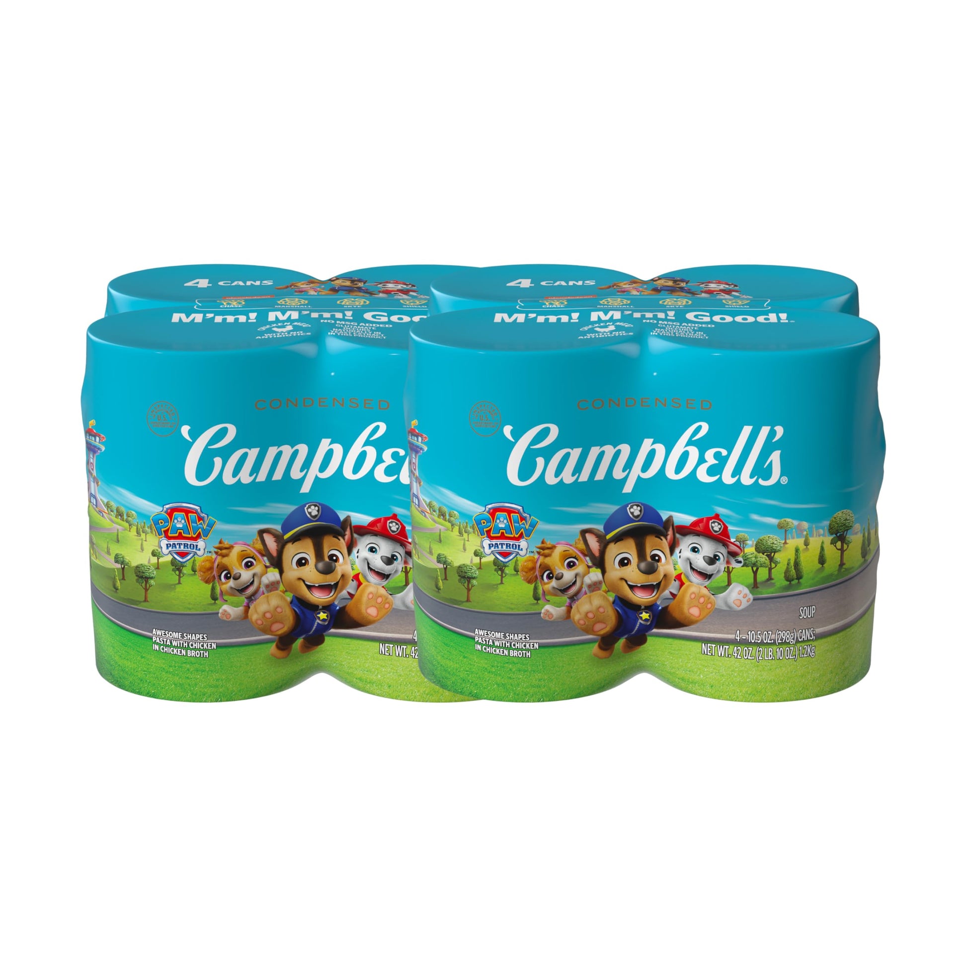 Campbells Condensed Kids Soup, Paw Patrol Awesome Shapes Pasta With Chicken in Chicken Broth, 10.5 oz Can (Pack of 8)