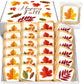 Cookies Individually Wrapped Fall Leaves themed Theme Party Favors 24 Pack Bulk for Kids Birthday Party Sugar Cookie (Fall)