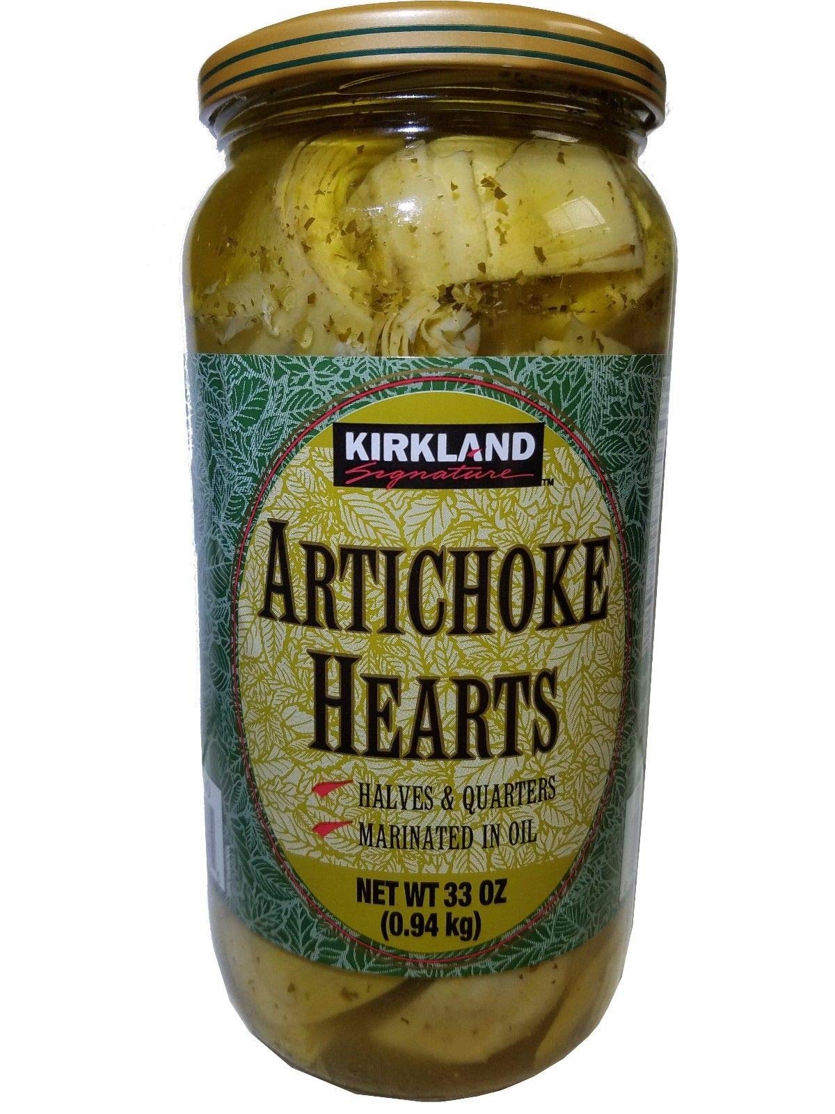 Kirkland Signature Artichoke Hearts Marinated In Oil 33 Oz