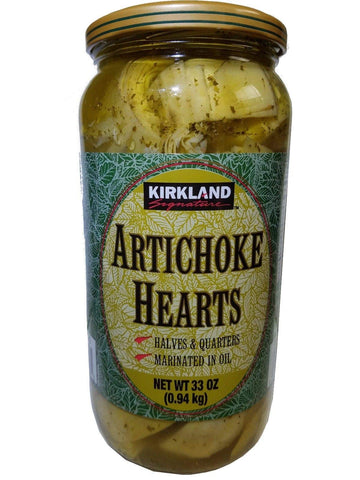 Kirkland Signature Artichoke Hearts Marinated In Oil 33 Oz