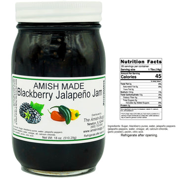 Amish Jam - Two 18 Oz Jars (Blackberry Jalapeno)
