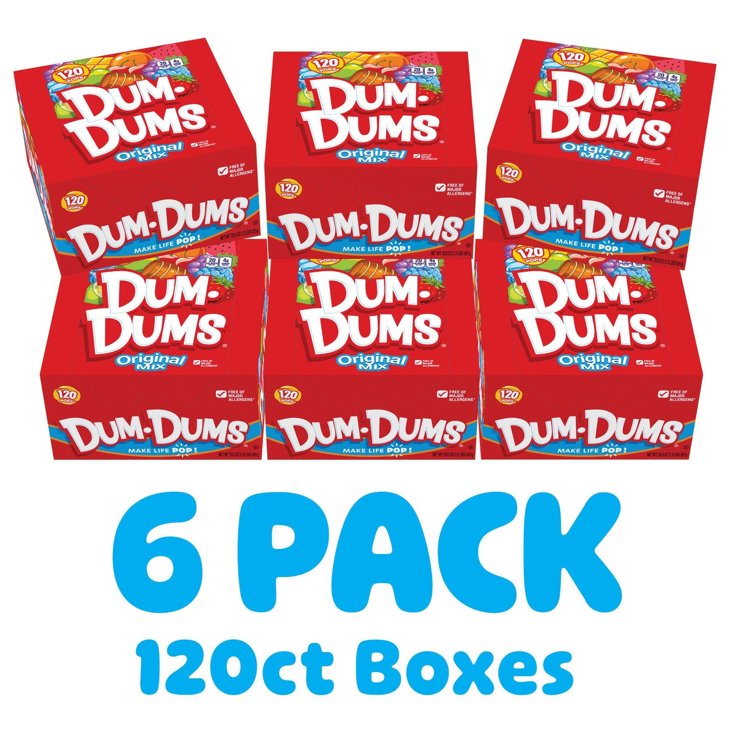 Dum Dums Original Candy Mix Variety Pack - All-Time Classic Flavors, Lollipops Individually Wrapped In Bulk Candy Bag, Assorted