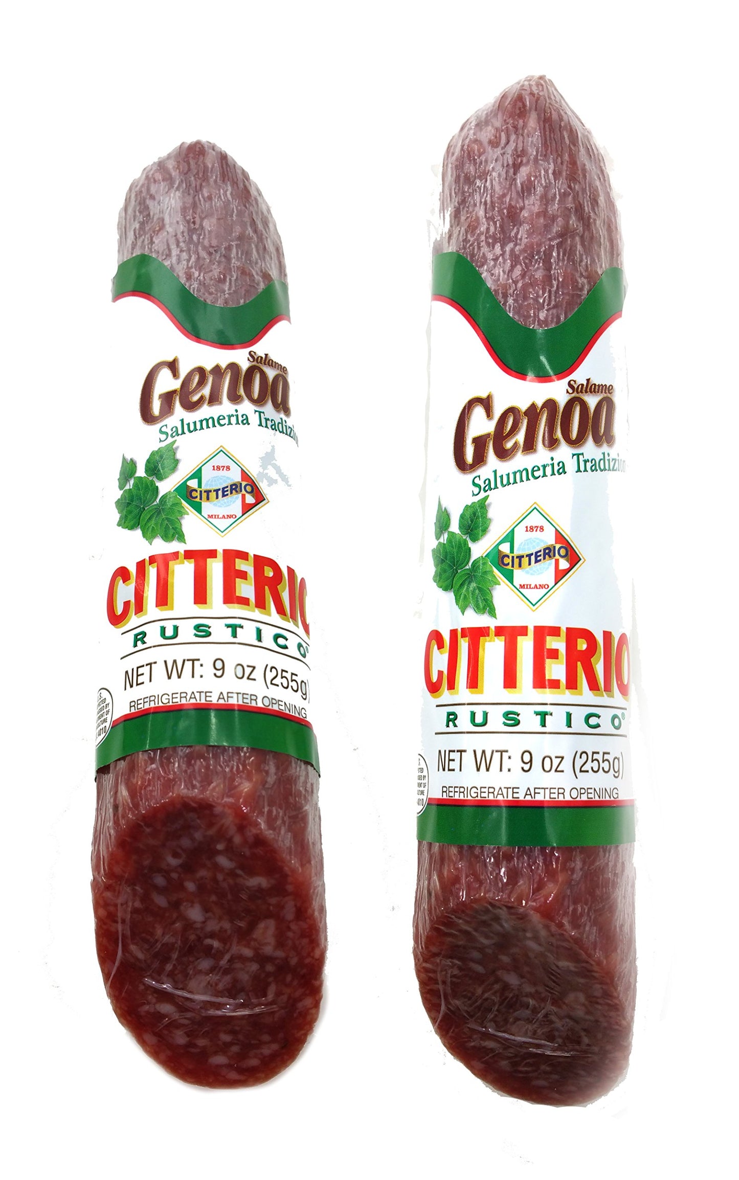 Citterio Genoa Salami Chubs 2 Pack - 9 Ounce each