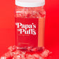 Papa'S Puffs Cinnamon Flavored Pure Sugar Candy - Individually Wrapped In Resealable Tub - Fat-Free, Gluten-Free, Cholesterol-Fr