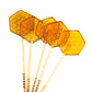 Sparko Sweets Natural Honeycomb Lollipops, Made In Usa, No Artificial Ingredients, No Corn Syrup, 16 Pieces, 1.3-Inch Diameter, 1.5 Lbs, Gold – Ideal For Tea Stirrers, Sore Throat Remedy, And Gifts
