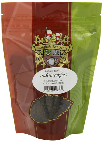 English Tea Store Loose Leaf, Irish Breakfast Tea Pouches, 4 Ounce