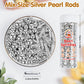 Sugarzy Edible Pearl Sprinkles Mix, Silver Rod, 130g/4.58oz, Cake Decorations, Cupcake Toppers, Holiday Supplies