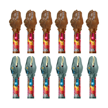 POPUPS! LOLLIPOP Jurassic World Lollipop Holder - Bulk Set of 12, Multicolor, Great Gift for Halloween & Jurassic Park Fans