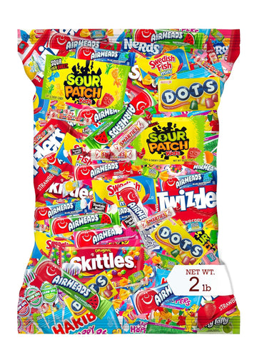 Bulk Candy Variety Pack - 2 lb Candy - CandyBulk Individually Wrapped Candies - Easter Candies - Pinata Filler Stuffers - Pinata