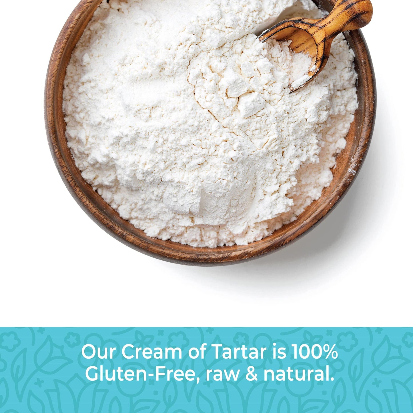 Herbaila Cream of Tartar for Baking 1lb  Gluten Free  enhanced All Natural Food-grade Cream of tartar bulk  natural choice tartar powder - great for meringues  bath  s  cream of tarter 1 lb