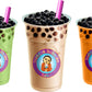 Enhanced Cotton Candy Boba/Bubble Tea Drink Mix Powder By Buddha Bubbles Boba (10 Ounce / 283 Grams)