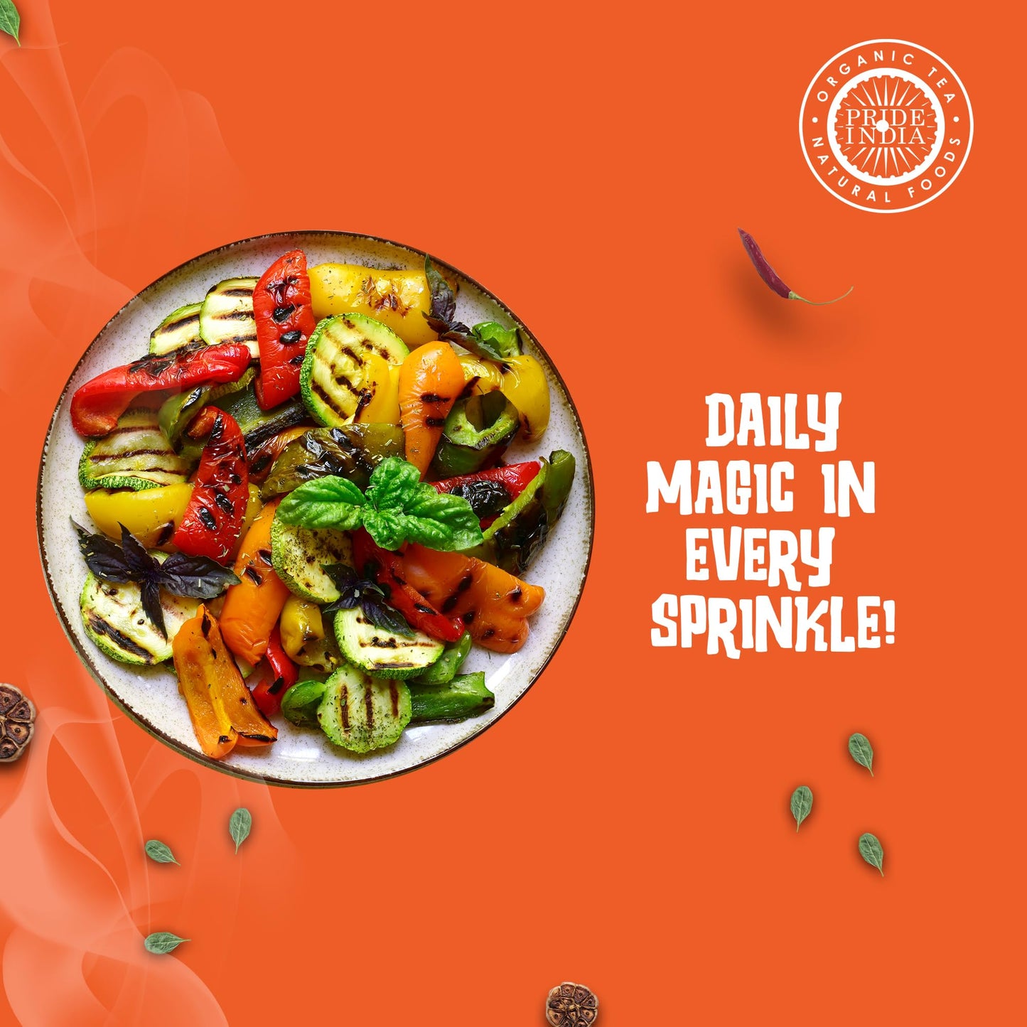 Pride Of India Everyday Seasoning 2.3 Oz (65 Gm) W/ Convenient Grinder Cap Tangy Spicy All Purpose Mixes |Himalayan Pink Salt Ga