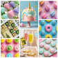 Luster Dust 2 Color & Oil Based Food Coloring For Chocolate 8 Color Set, Edible Food Dye And Shimmer Cake Dust Metallic Food Col