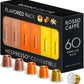ROSSO CAFFÈ Espresso Coffee Pods for Nespresso - 60 Premium Capsules, 4 Flavors, 10 Count (Pack of 6)
