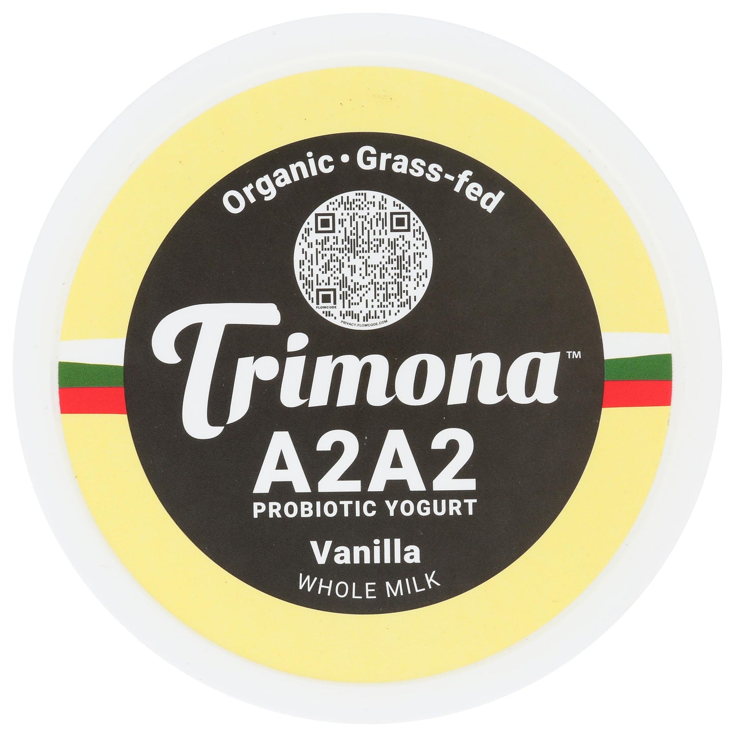 Trimona Foods Organic Vanilla Bulgarian A2A2 Yogurt, 32 Oz