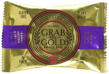 Grab The Gold Gluten Free Snack Bar, Peanut Butter & Jelly, 12 Count
