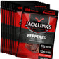 Jack Links Beef Jerky, Peppered, 11g Protein, 1.25oz Bags, Pack of 10, Pantry-Ready Snacks