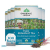 ORGANIC INDIA Tulsi Breakfast Herbal Tea - Black Tea, Holy Basil, Relieve Stress & Energize, Immune Support, Adaptogen - Vegan, 