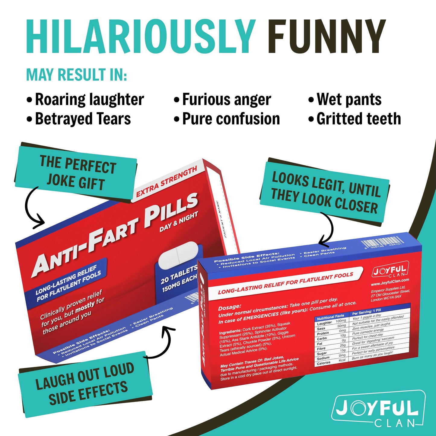 Fart Prank Box Birthday Candy - Funny White Elephant Gifts, Office Secret Santa - Funny Gifts For Male Friend, 65Th, 75Th, 80Th Birthday Gift For Men - Farting Gag For Brother, Dad, Father, Coworker