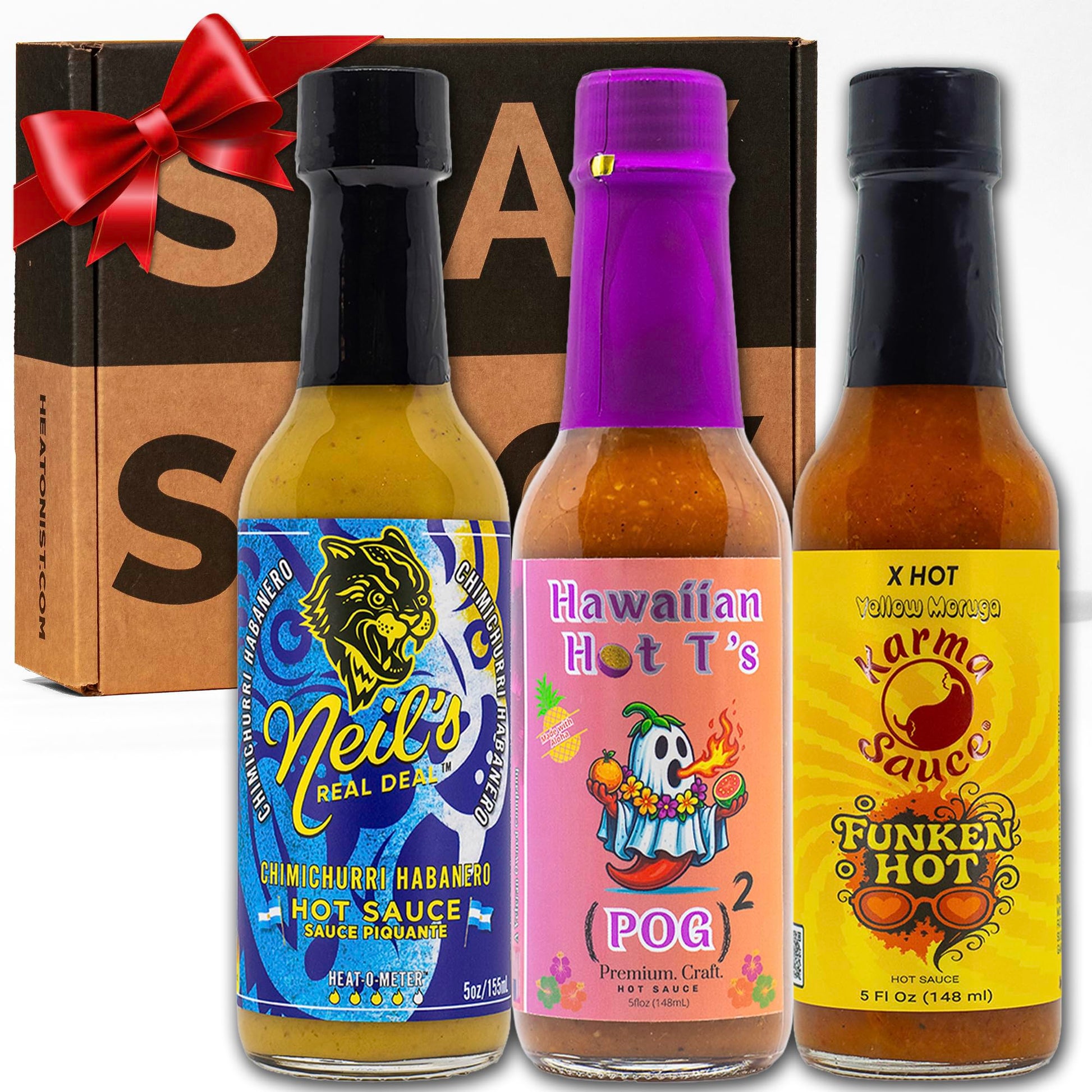 Hot Ones Hot Sauce Challenge Set - Season 28 Heat - Hot Sauces Gift Set - Variety Pack - Made with Natural Ingredients - Unique 