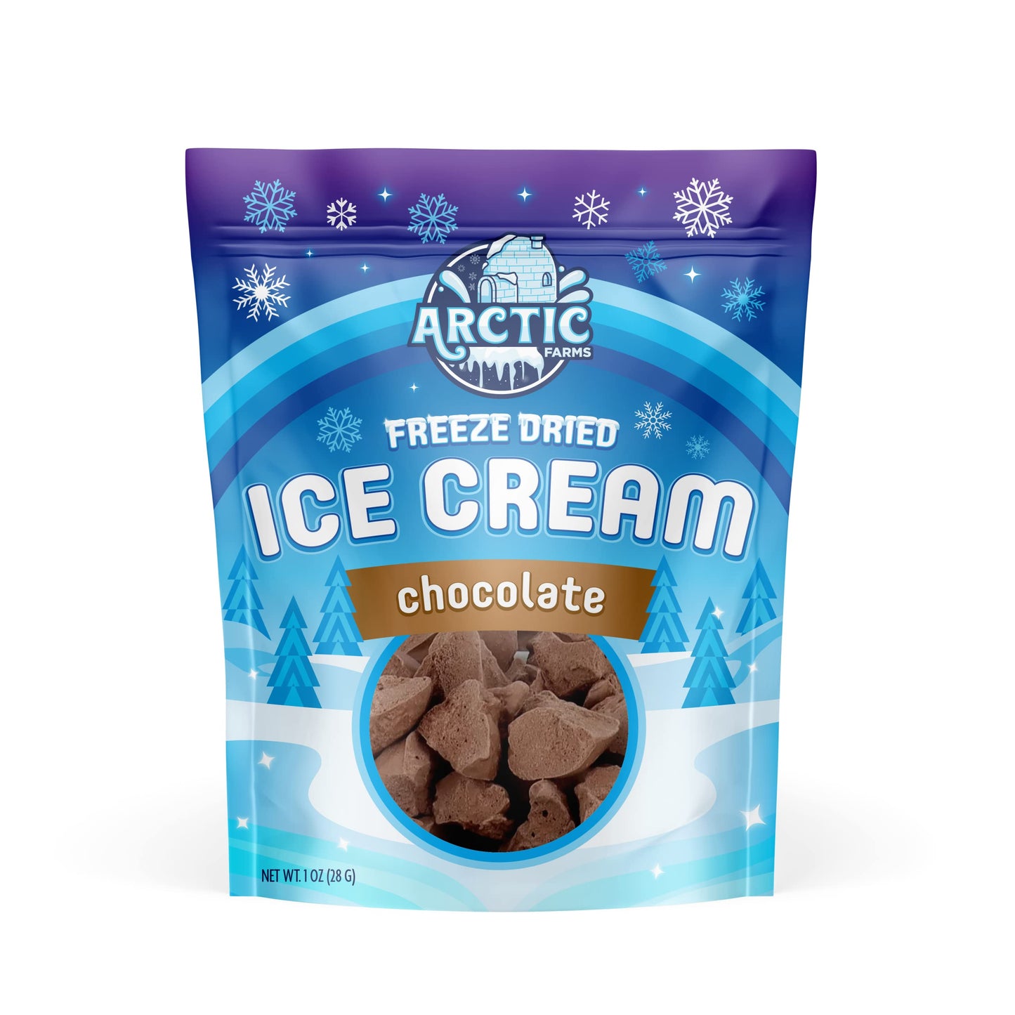 Arctic Farms Freeze Dried Ice Cream Variety Pack of 4 Flavors