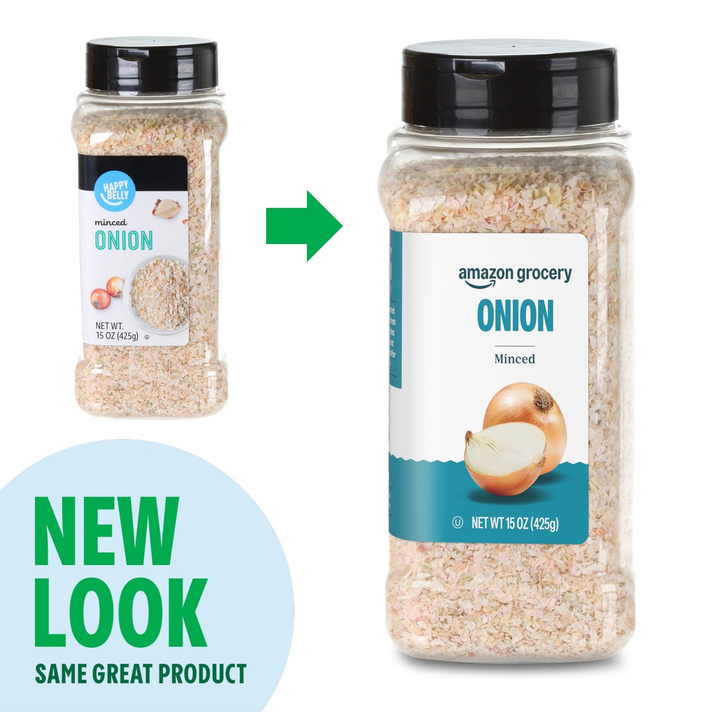 large online retailer Grocery Minced Onion, 15 Oz, Pack of 1, Previously Happy Belly, Packaging May Vary