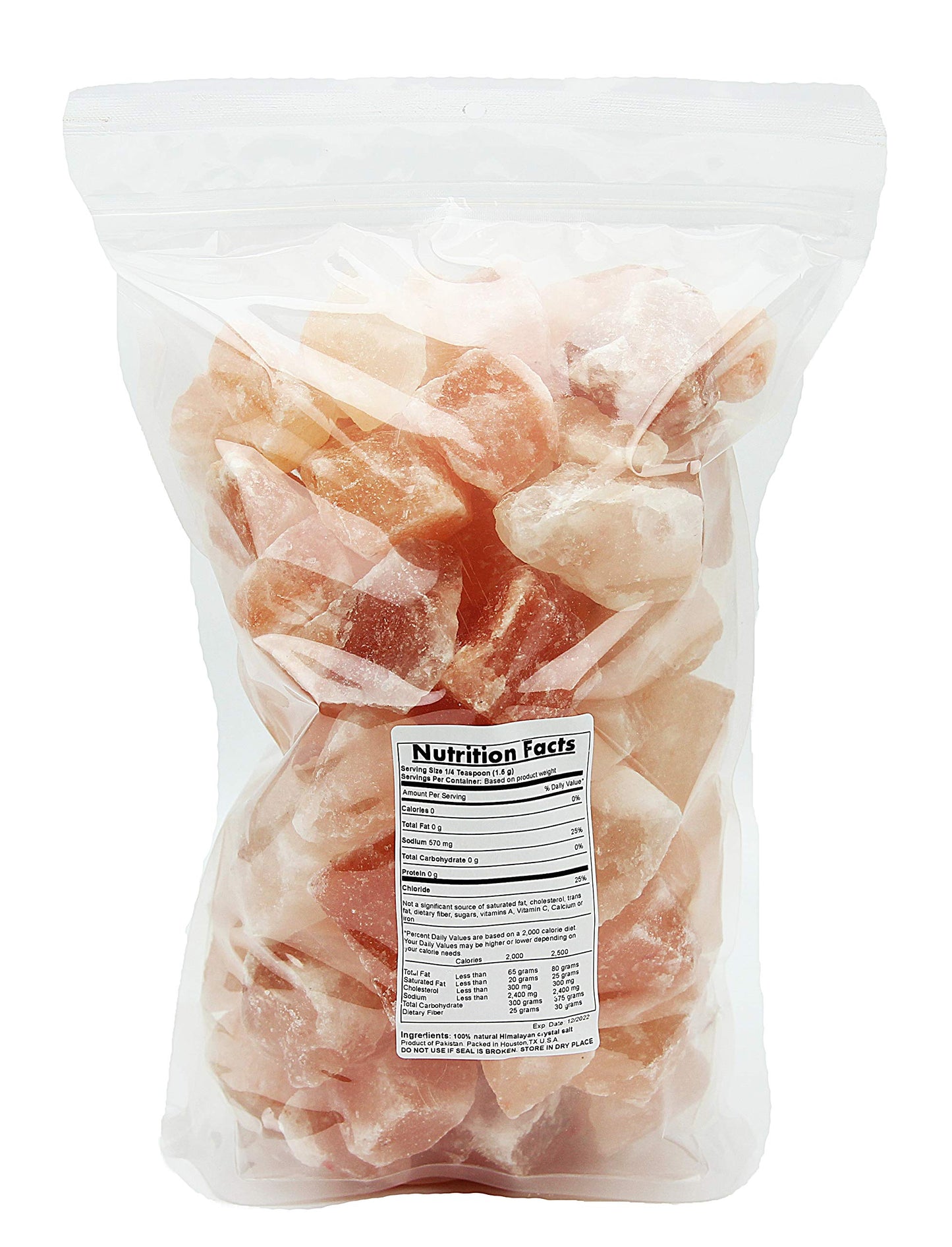 IndusClassic Himalayan Salt Chunks, 16 Ounce - 84 Trace Minerals for Hydration and Electrolyte Replenishment