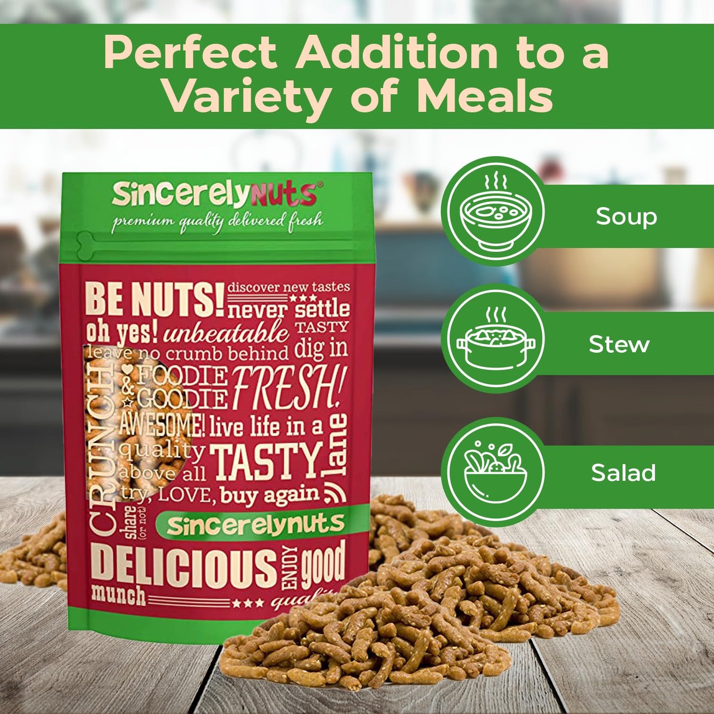 Sincerely Nuts Honey Sesame Sticks Snacks, 5lb - Kosher Certified - Crunchy Toasted Honey Sesame Seed Crackers for Trail Mix & S