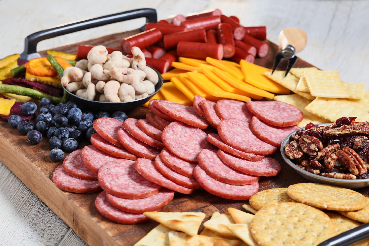 Johnsonville Garlic Summer Sausage, 20oz, Great for Charcuterie and Cheese, Good Source of Protein