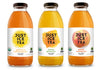 Just Ice Tea Organic Iced Tea, 3 Flavor Variety, 16 Fl Oz Glass Bottles (Pack of 12)