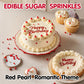 Sugarzy Edible Pearl Sugar Sprinkles for Baking, 130g, Red Pearl, Perfect for Cupcakes, Cookies, Donuts, and Party Decorations