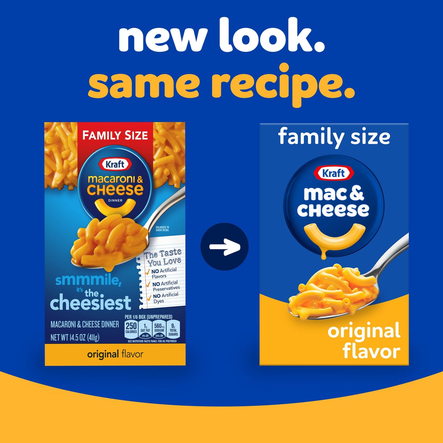 Kraft Original Mac & Cheese Macaroni and Cheese Dinner Family Size, 14.5 oz Box