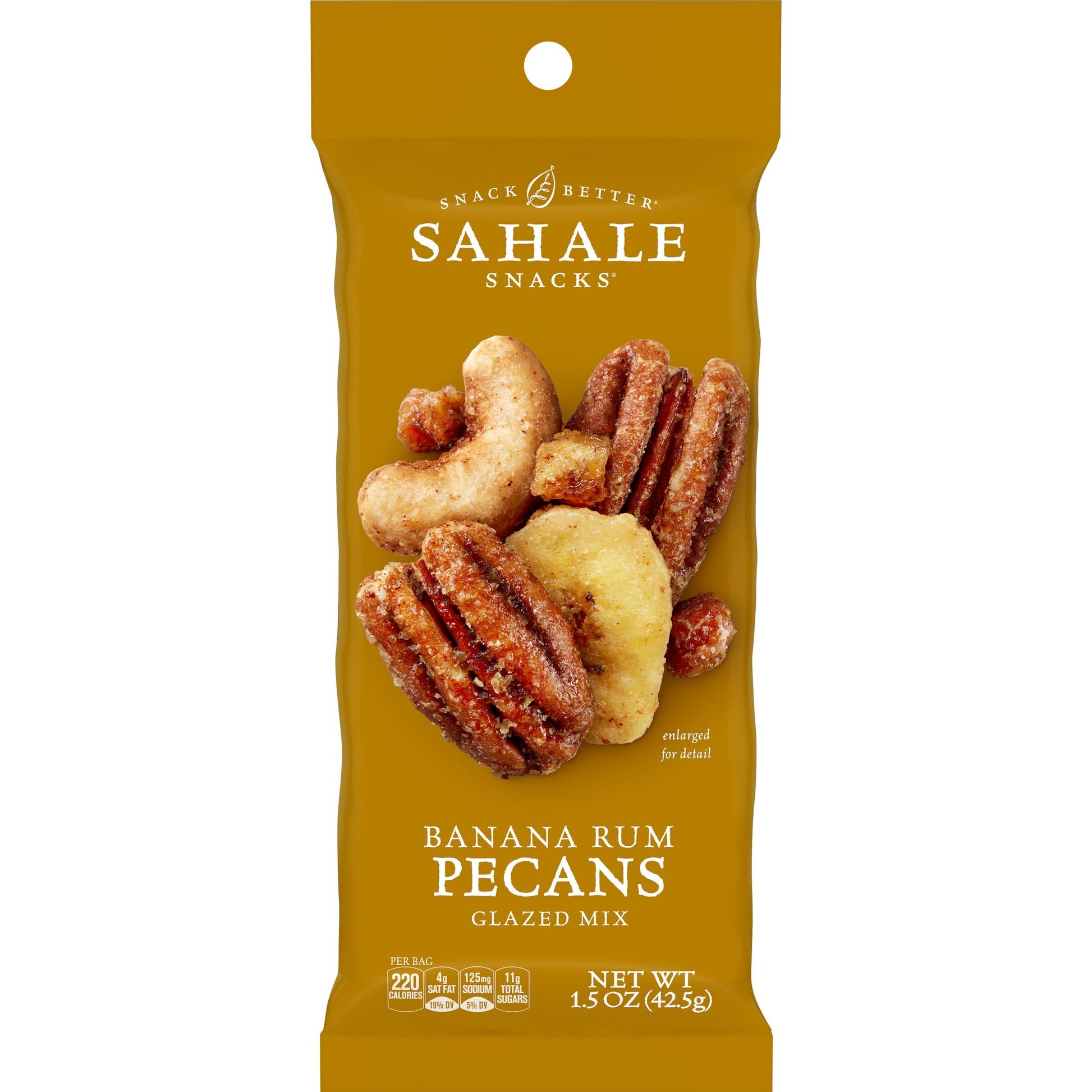 Sahale Snacks Banana Rum Pecans Glazed Mix, 1.5 Ounce (Pack of 18)