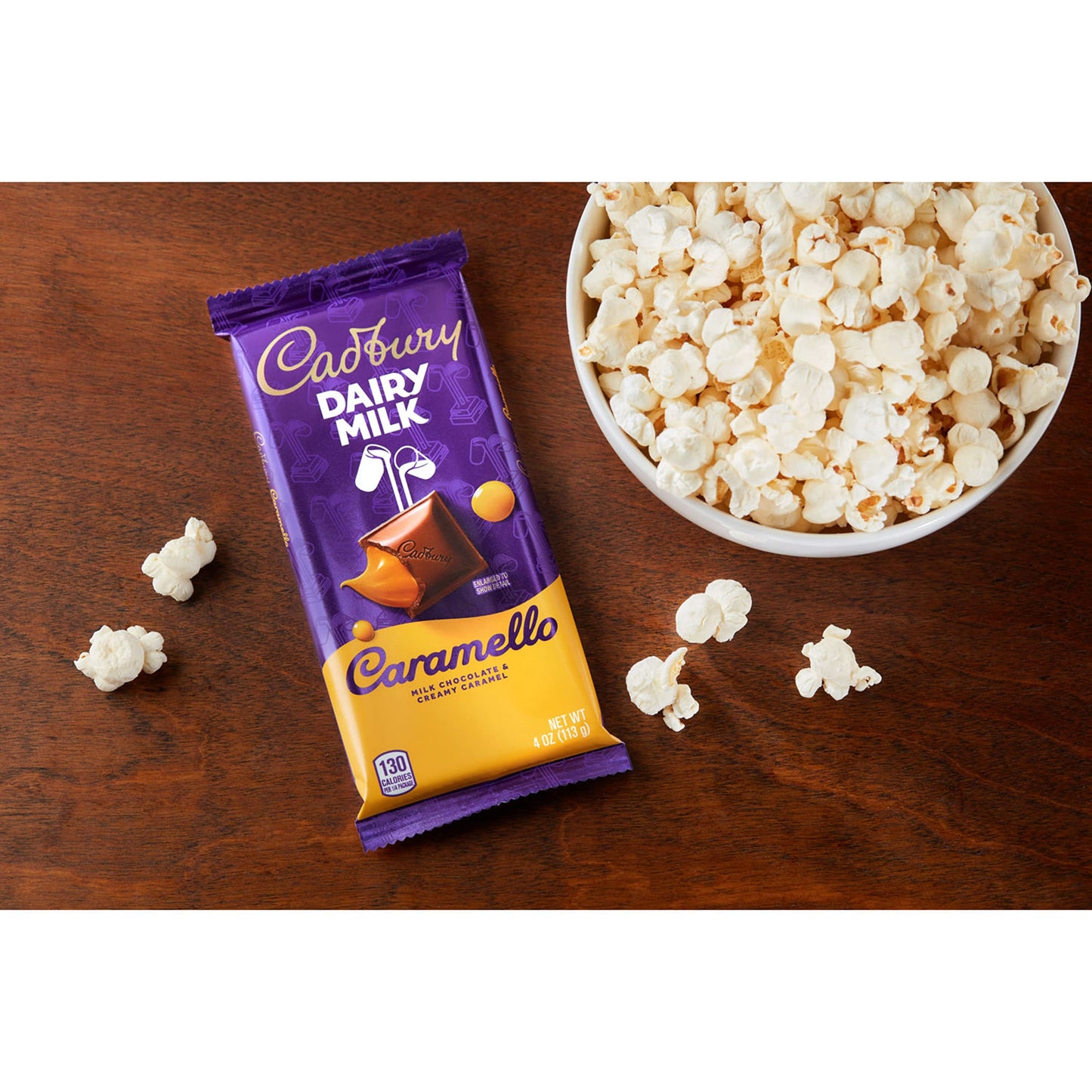 Cadbury Dairy Milk Caramello Milk Chocolate Candy Bars, 4 Oz (14 Count)